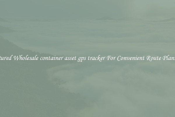 Featured Wholesale container asset gps tracker For Convenient Route Planning 