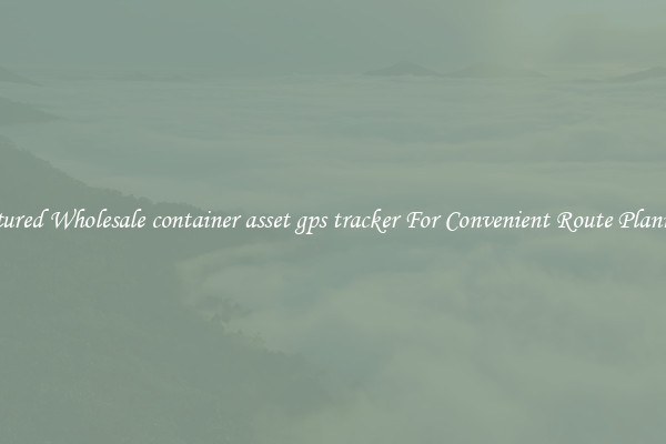 Featured Wholesale container asset gps tracker For Convenient Route Planning 