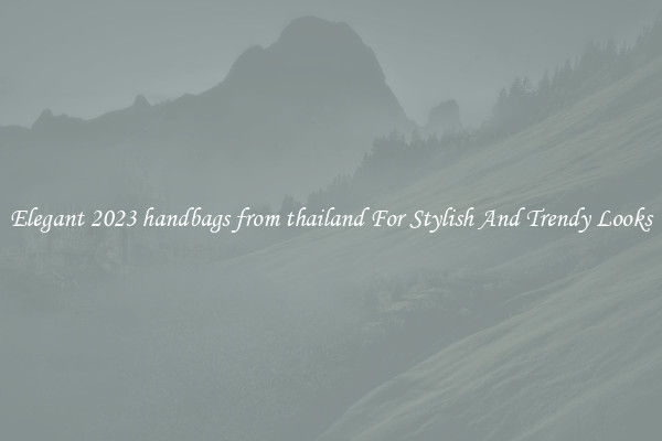 Elegant 2023 handbags from thailand For Stylish And Trendy Looks