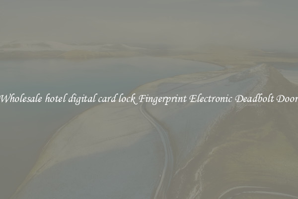 Wholesale hotel digital card lock Fingerprint Electronic Deadbolt Door 