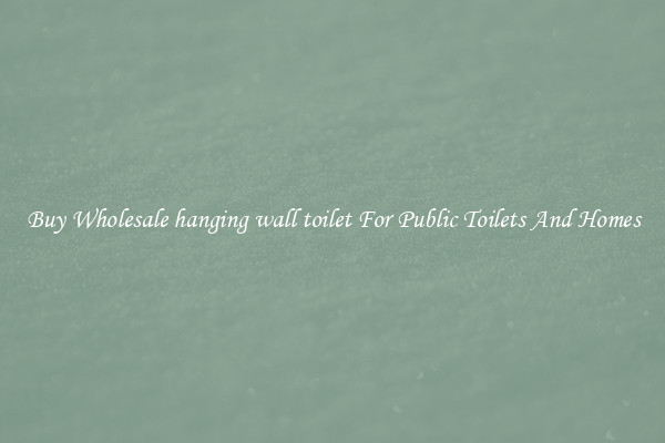 Buy Wholesale hanging wall toilet For Public Toilets And Homes