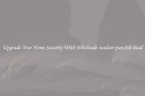 Upgrade Your Home Security With Wholesale outdoor pan/tilt head