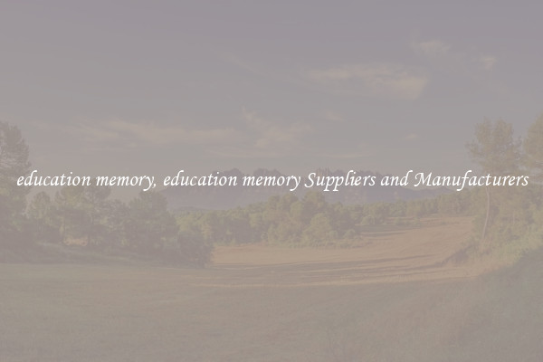 education memory, education memory Suppliers and Manufacturers