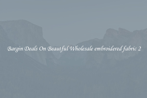 Bargin Deals On Beautful Wholesale embroidered fabric 2